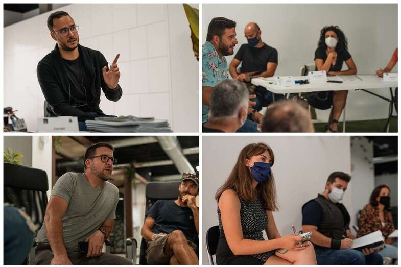 Momentos de la presentación del nuevo trabajo de Armando Ravelo/TA.